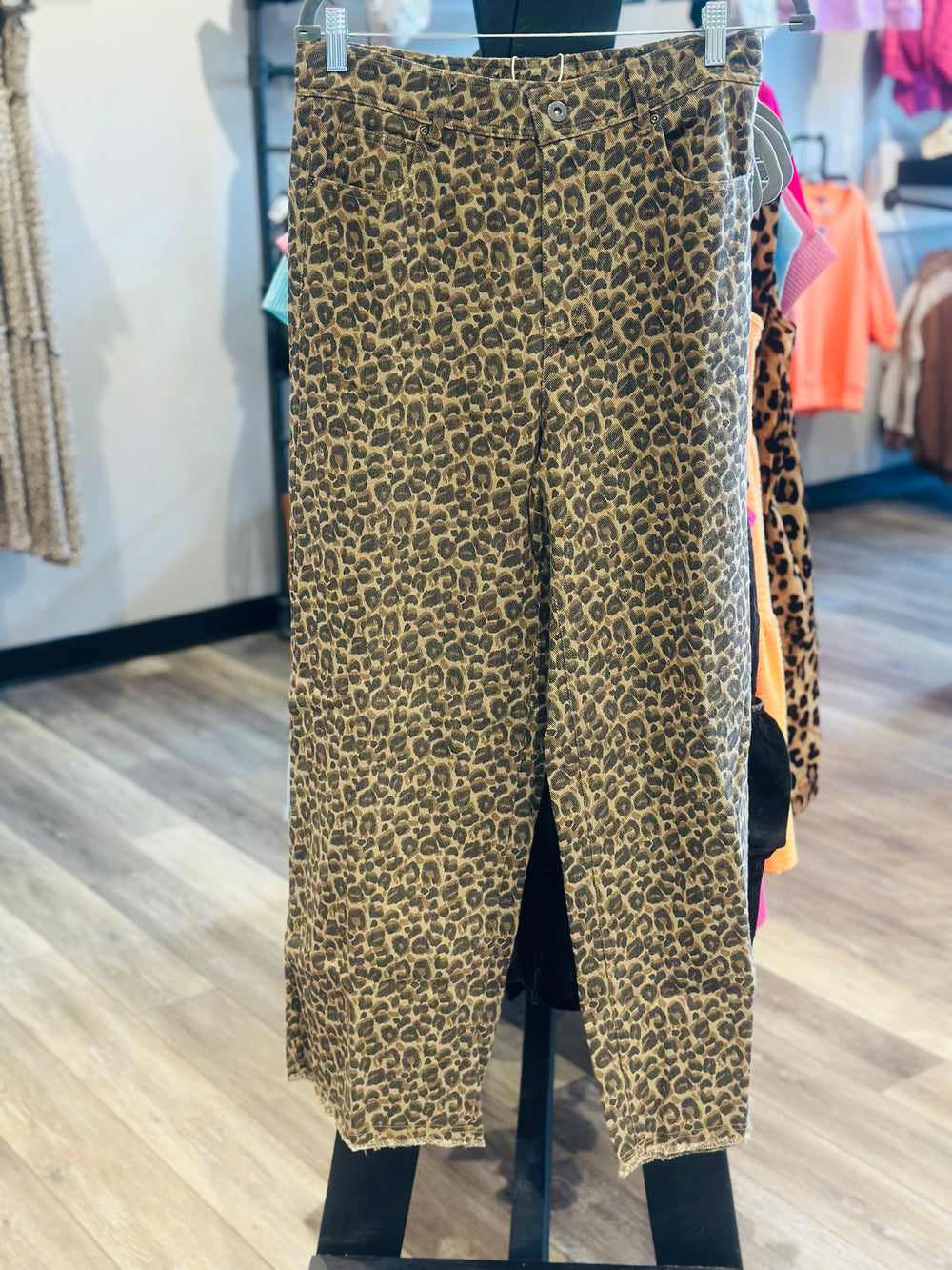 Mocha Leopard Print Pants