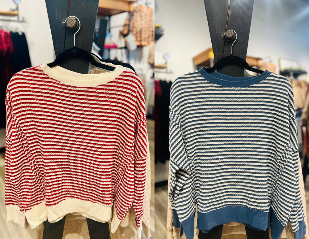 Striped Knit Top