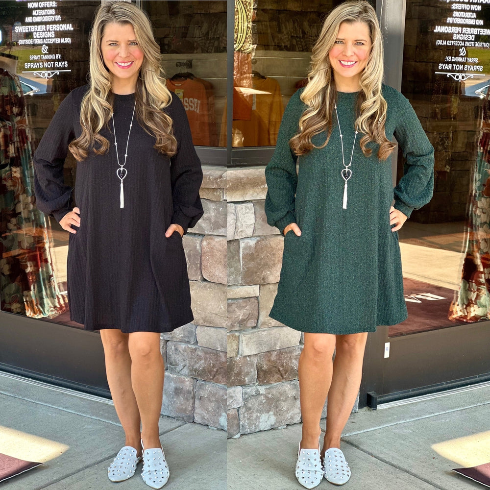 Glitter Detail Shift Dress