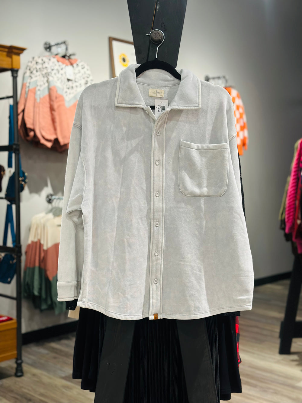 Simply Southern Acid Wash Shacket