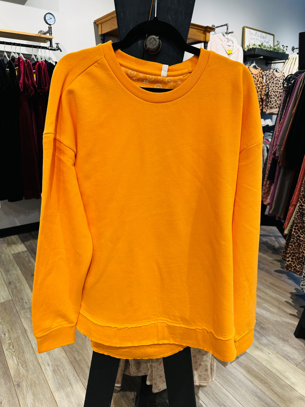 Royce Orange Crew Sweatshirt