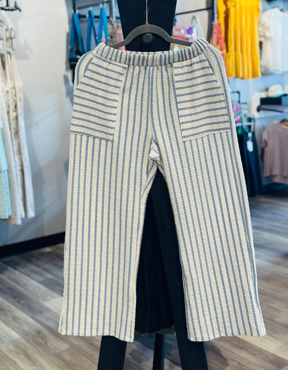 Striped Cropped Pants