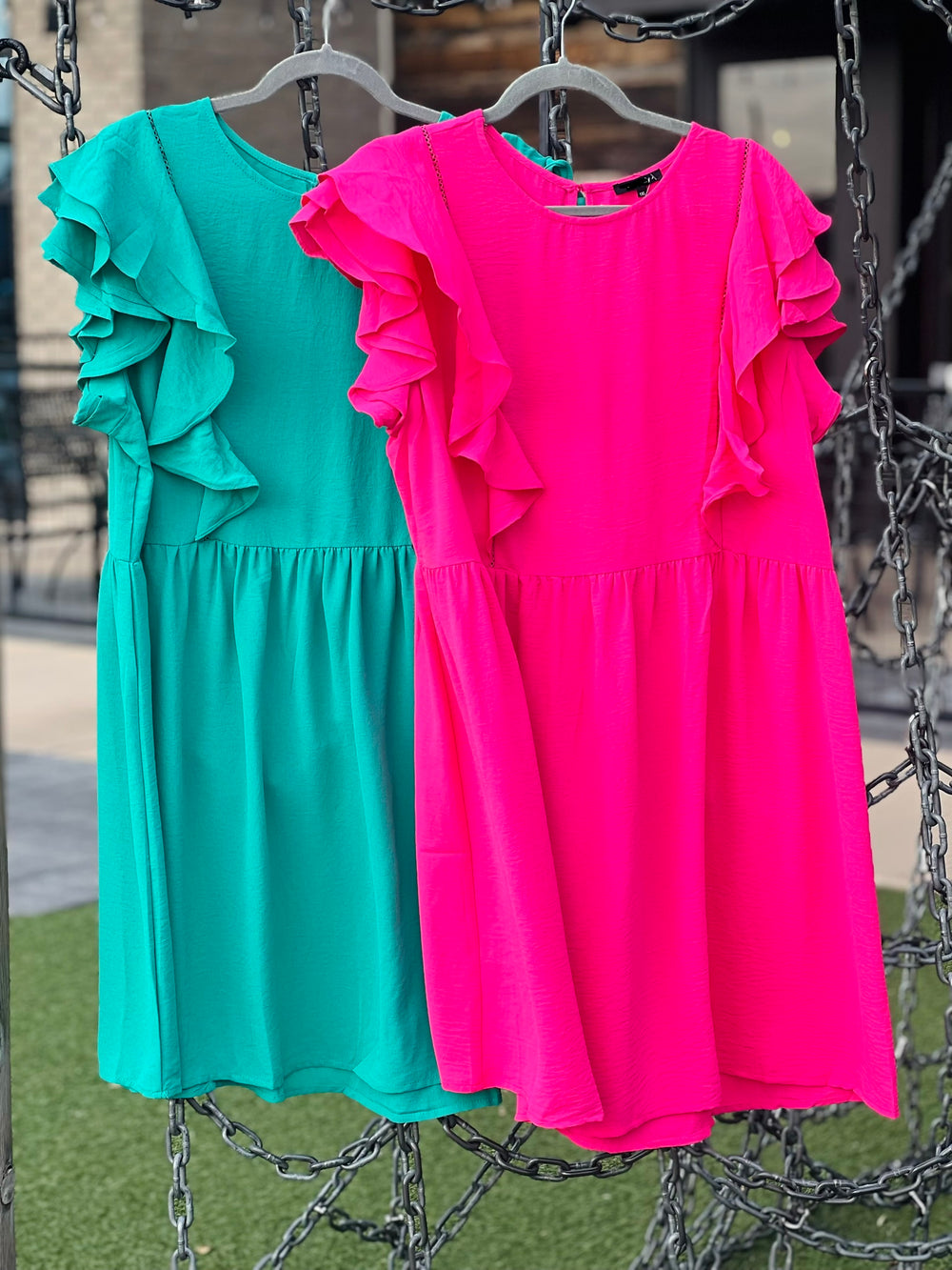 Curvy ~ Flutter Sleeve Sundress