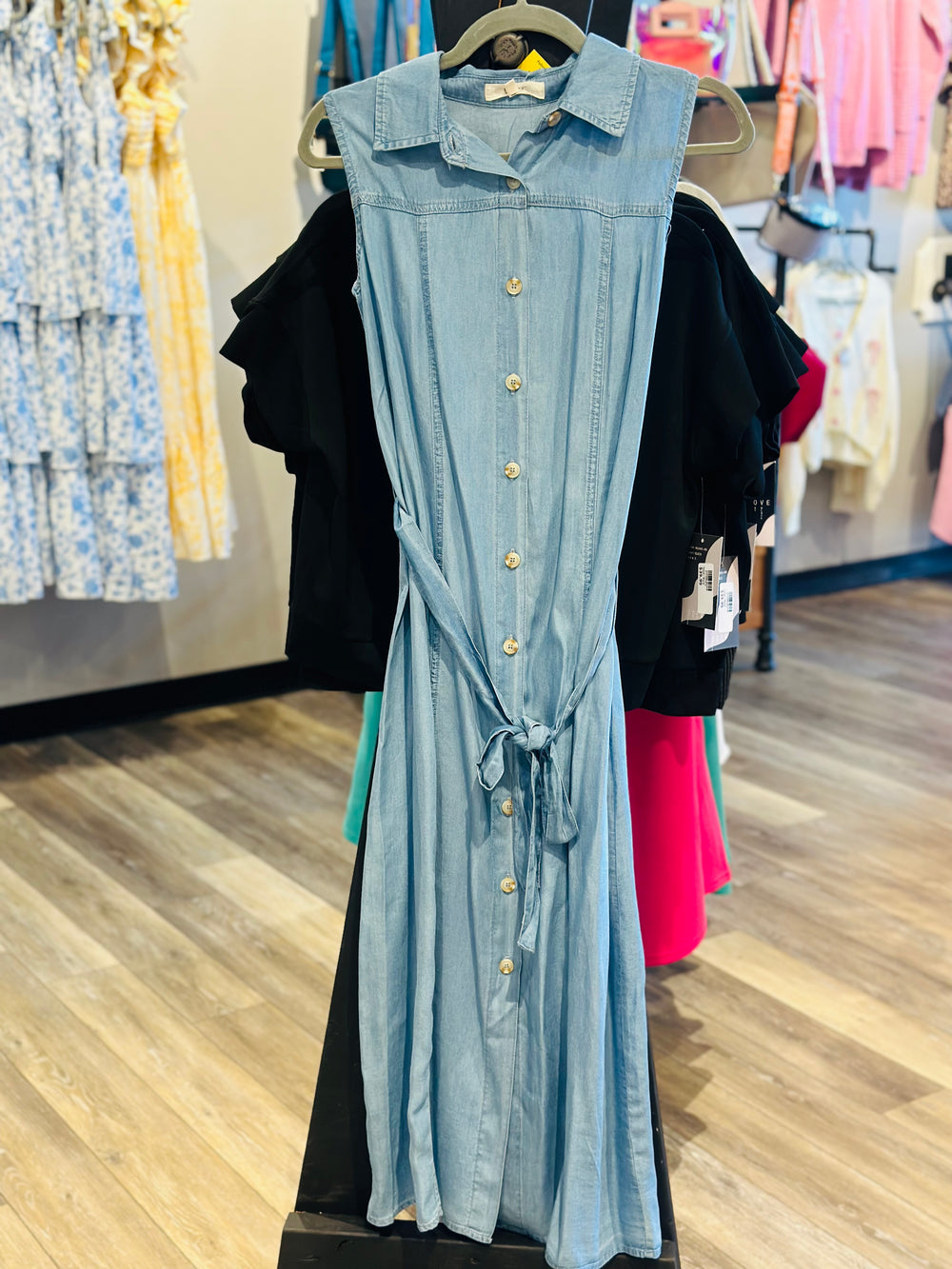 Collard Chambray Dress