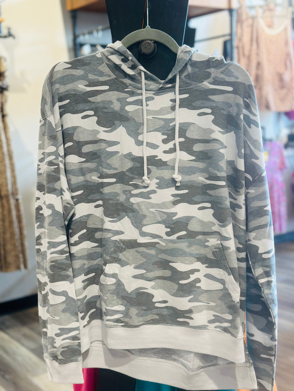 Camo Print Hoodie