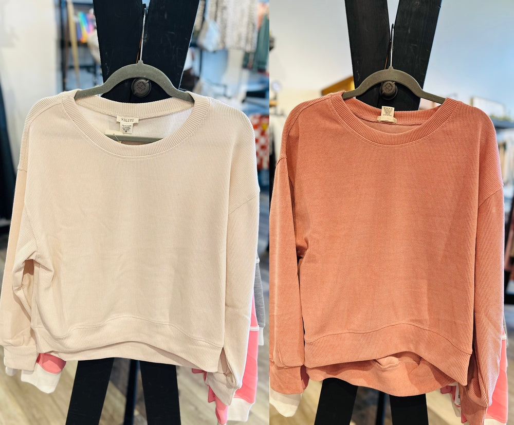 Corduroy Ribbed Top