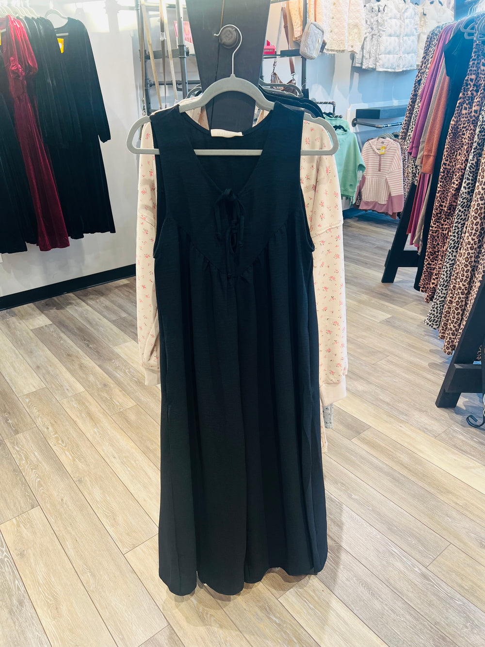 Solid Ribbon Detail Jumpsuit