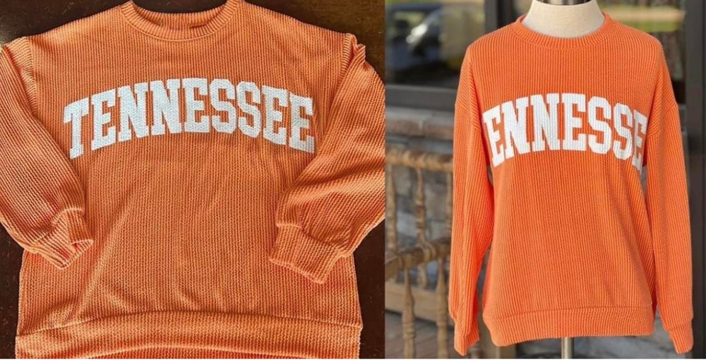 Curvy ~ Tennessee Ribbed Crew