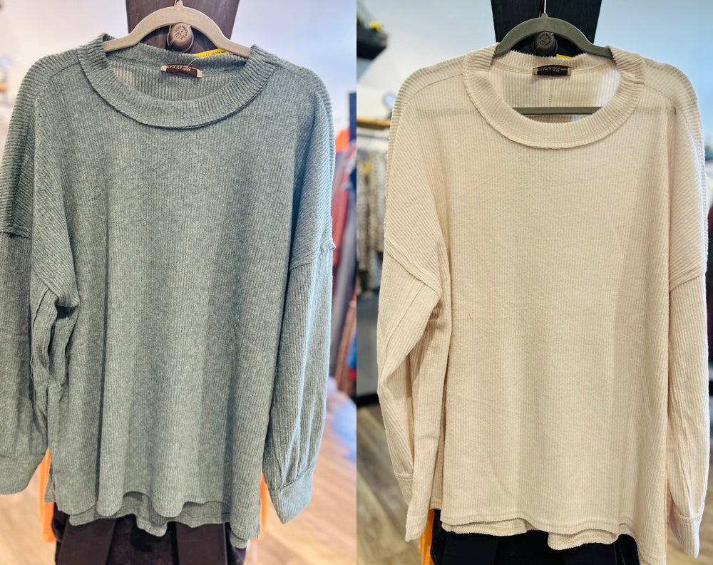 Curvy ~ Brushed Hacci Sweater