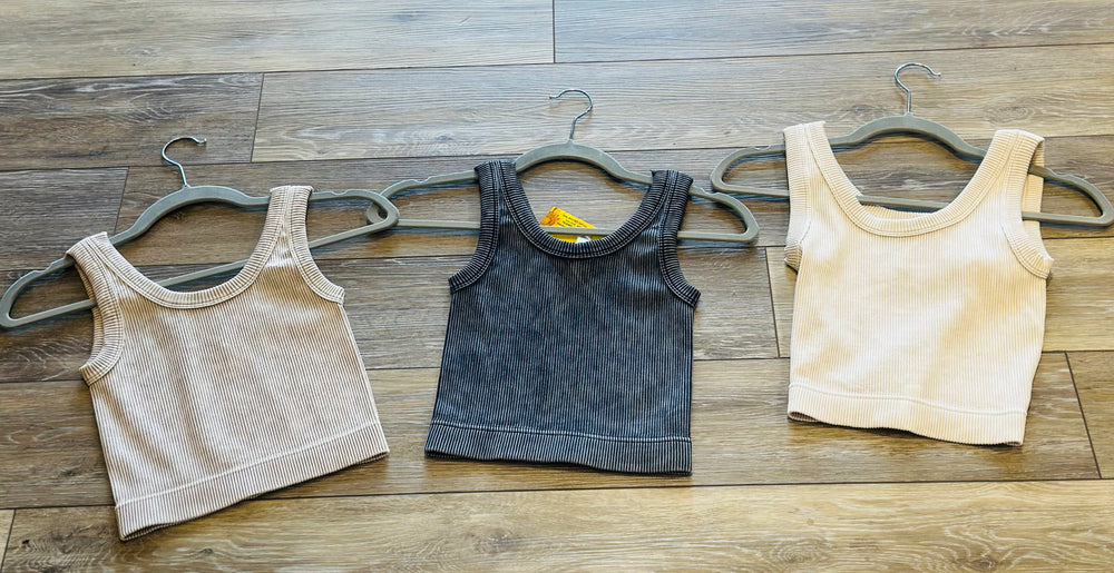 Washed Seamless Bra Tank