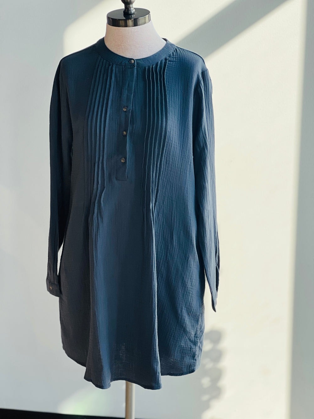 Henley Tunic Cotton Dress