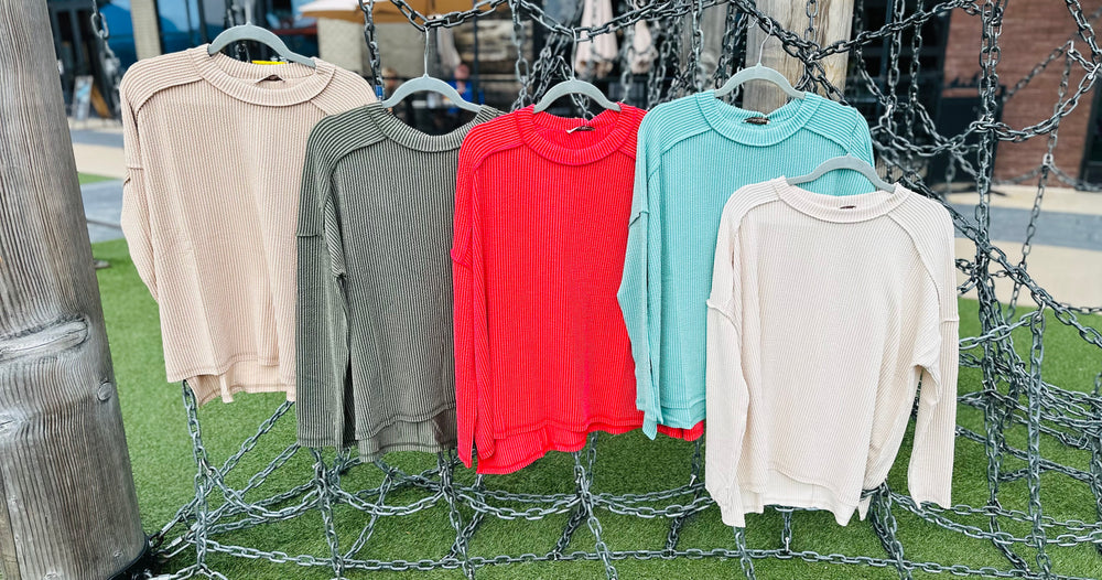 Long Sleeve Ribbed Top