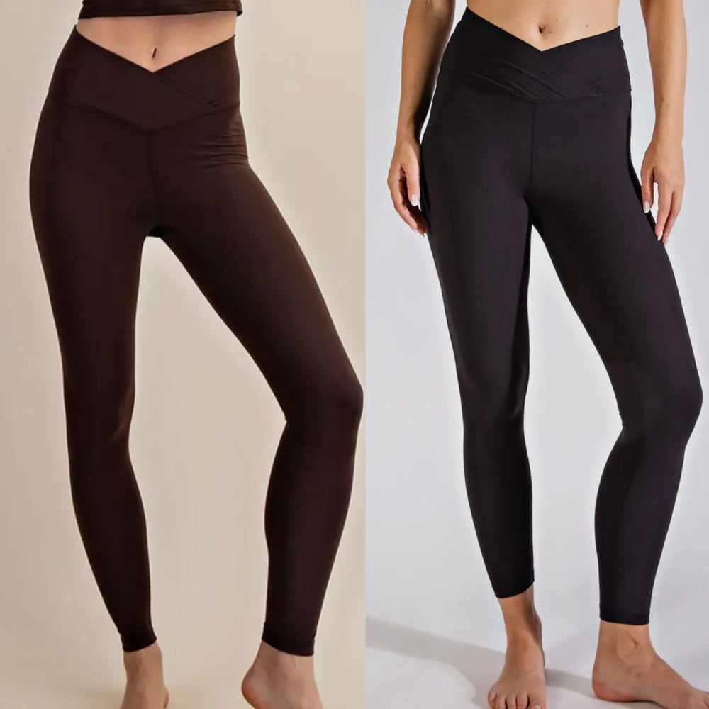 V-Waist Full Length Leggings