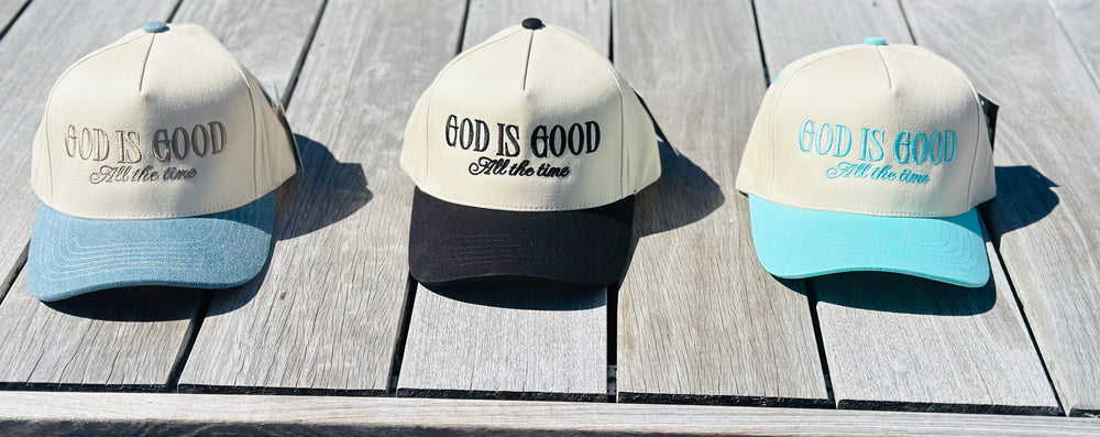 God is Good Embroidered Hat