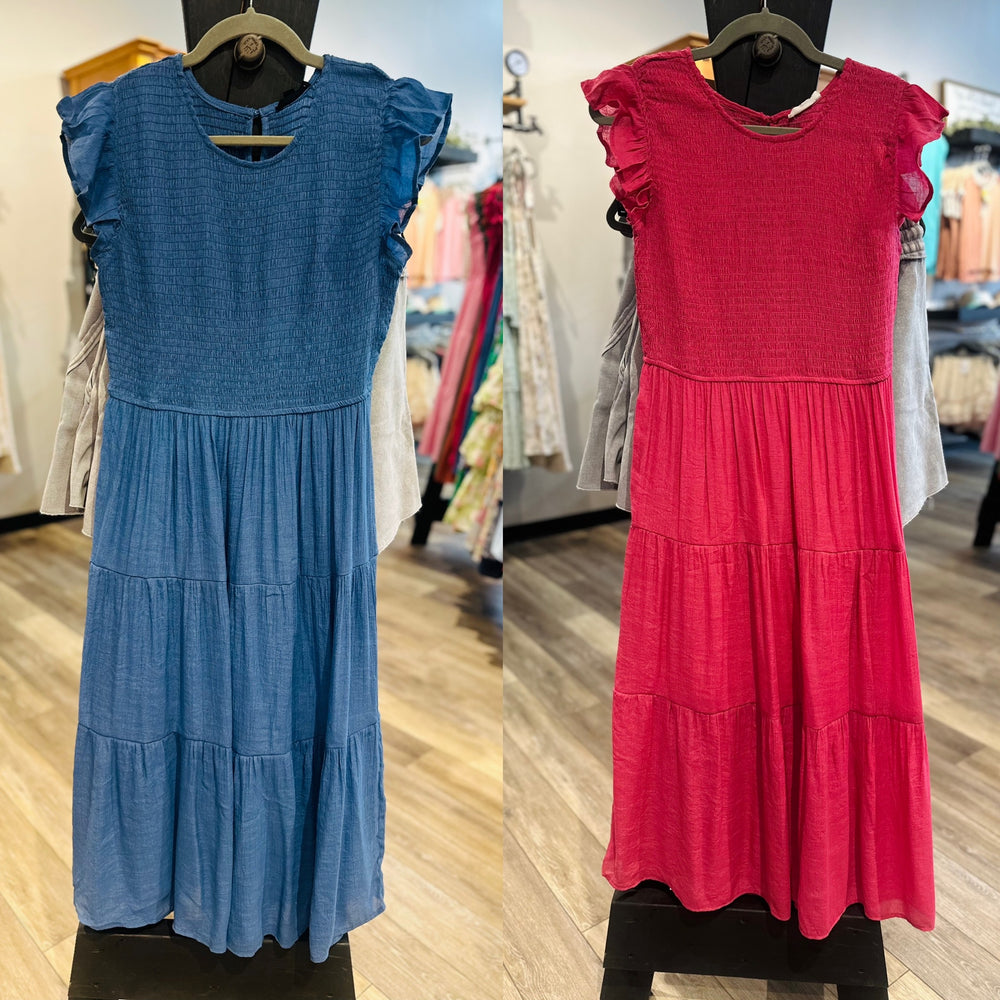 Smocked Tiered Dress