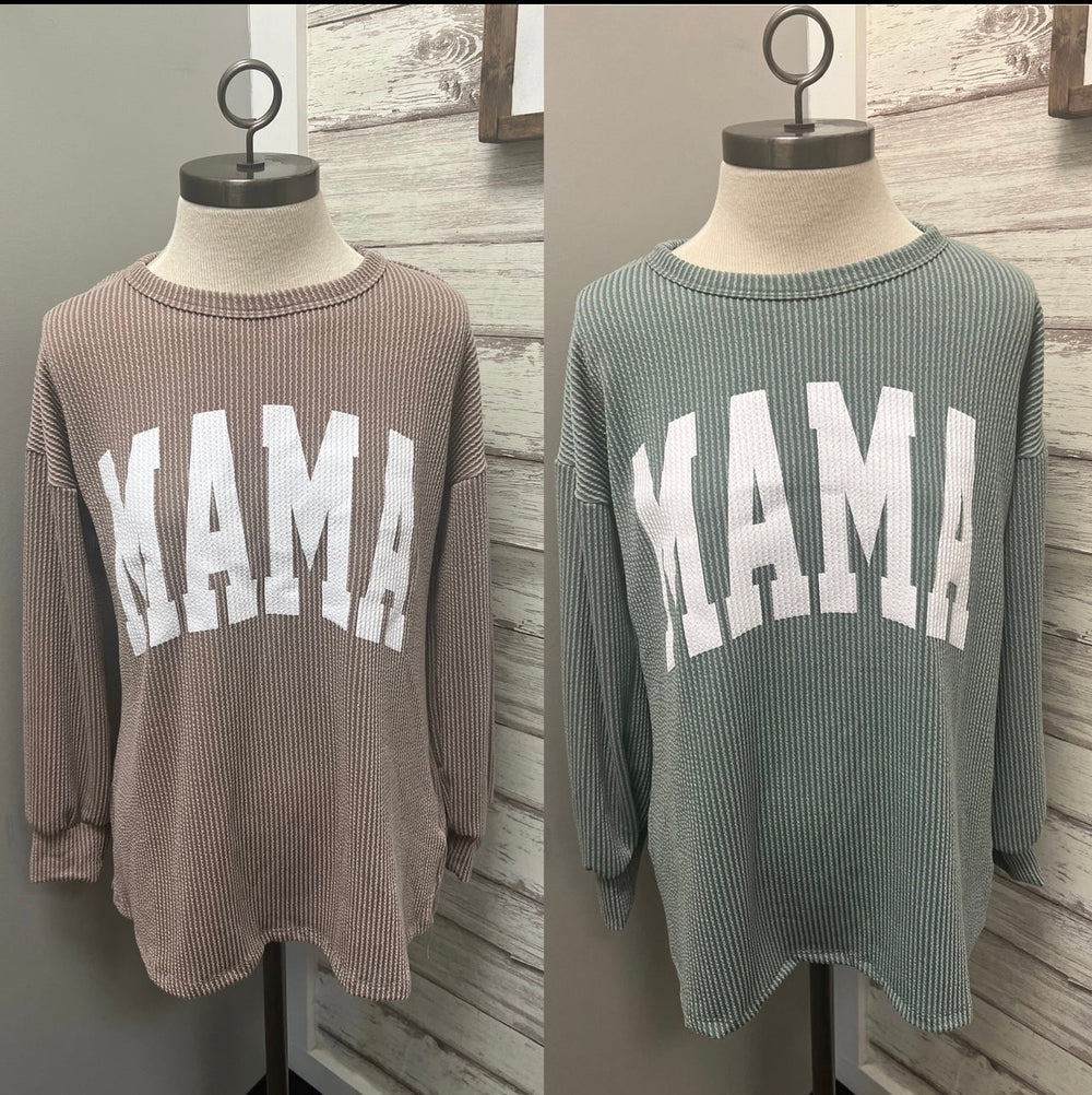 Ribbed MAMA Crew