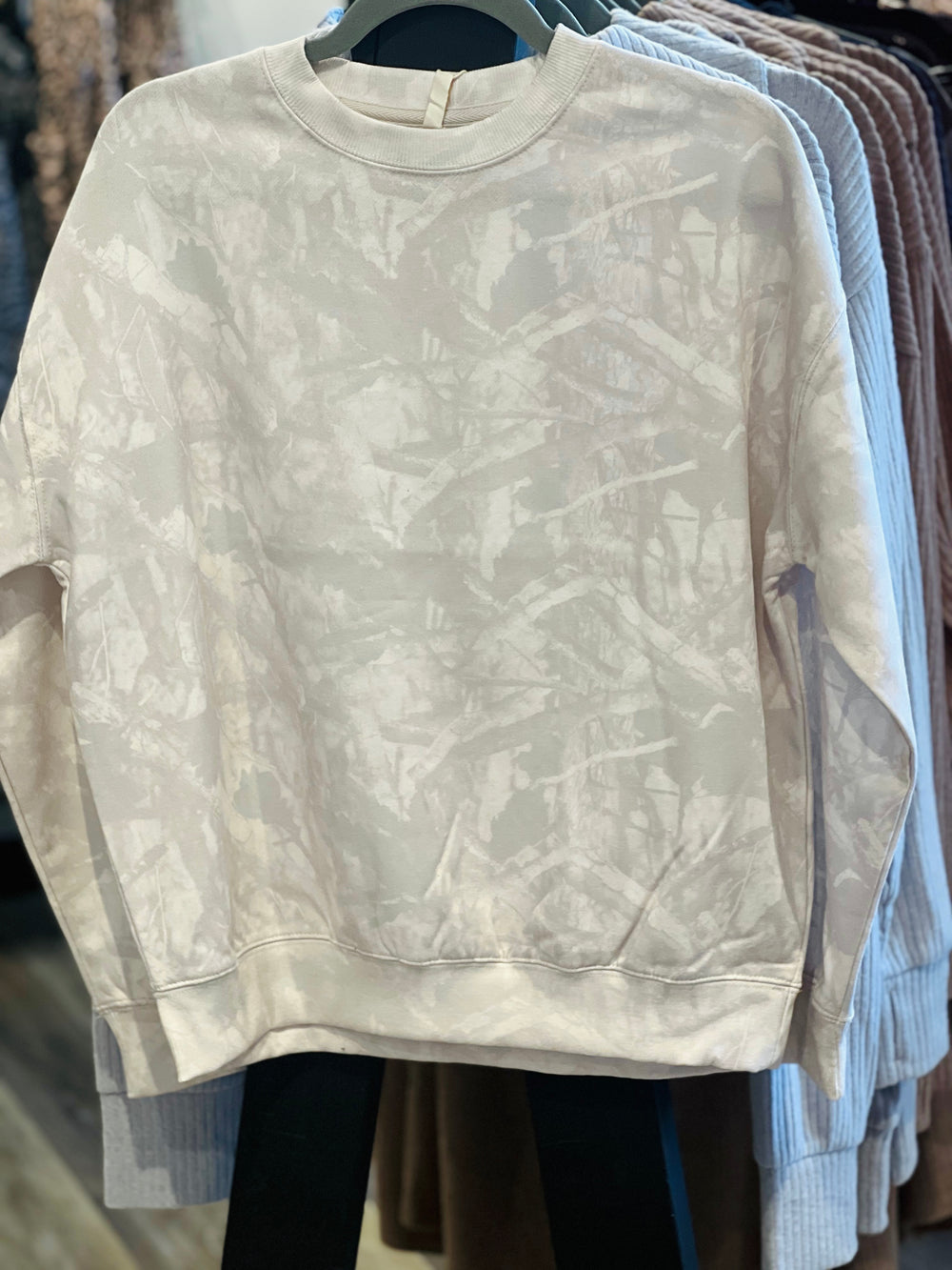 Beige Camo Sweatshirt