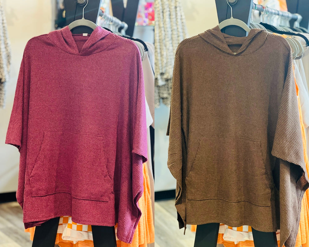 Knit Poncho Top