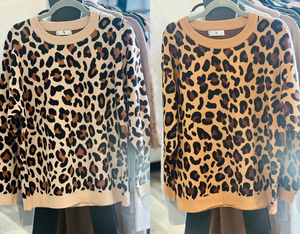 Animal Print Sweater