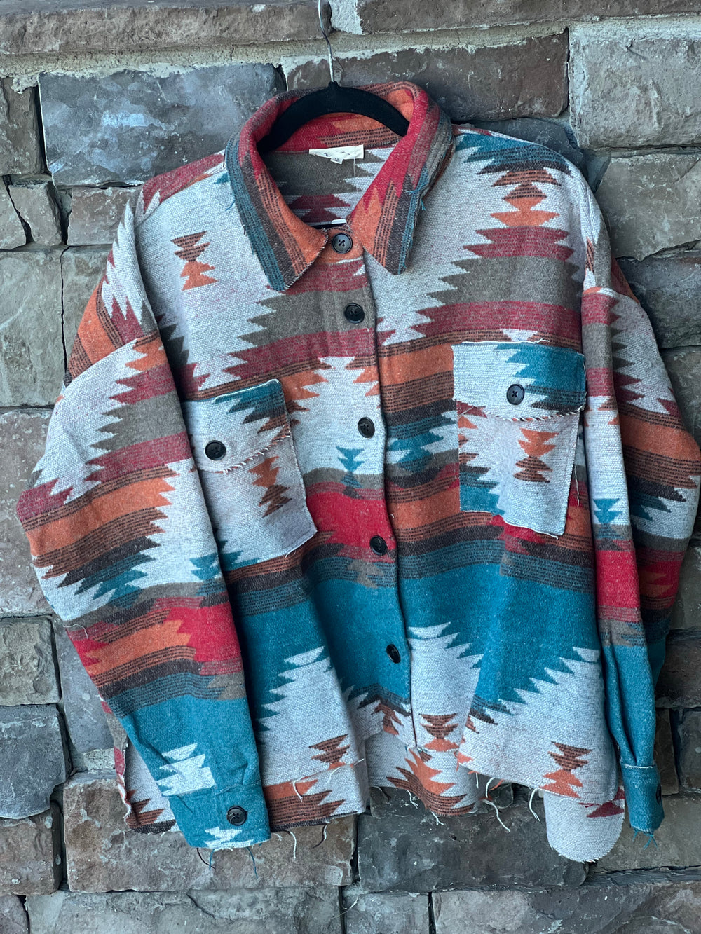 Curvy - Aztec Shacket
