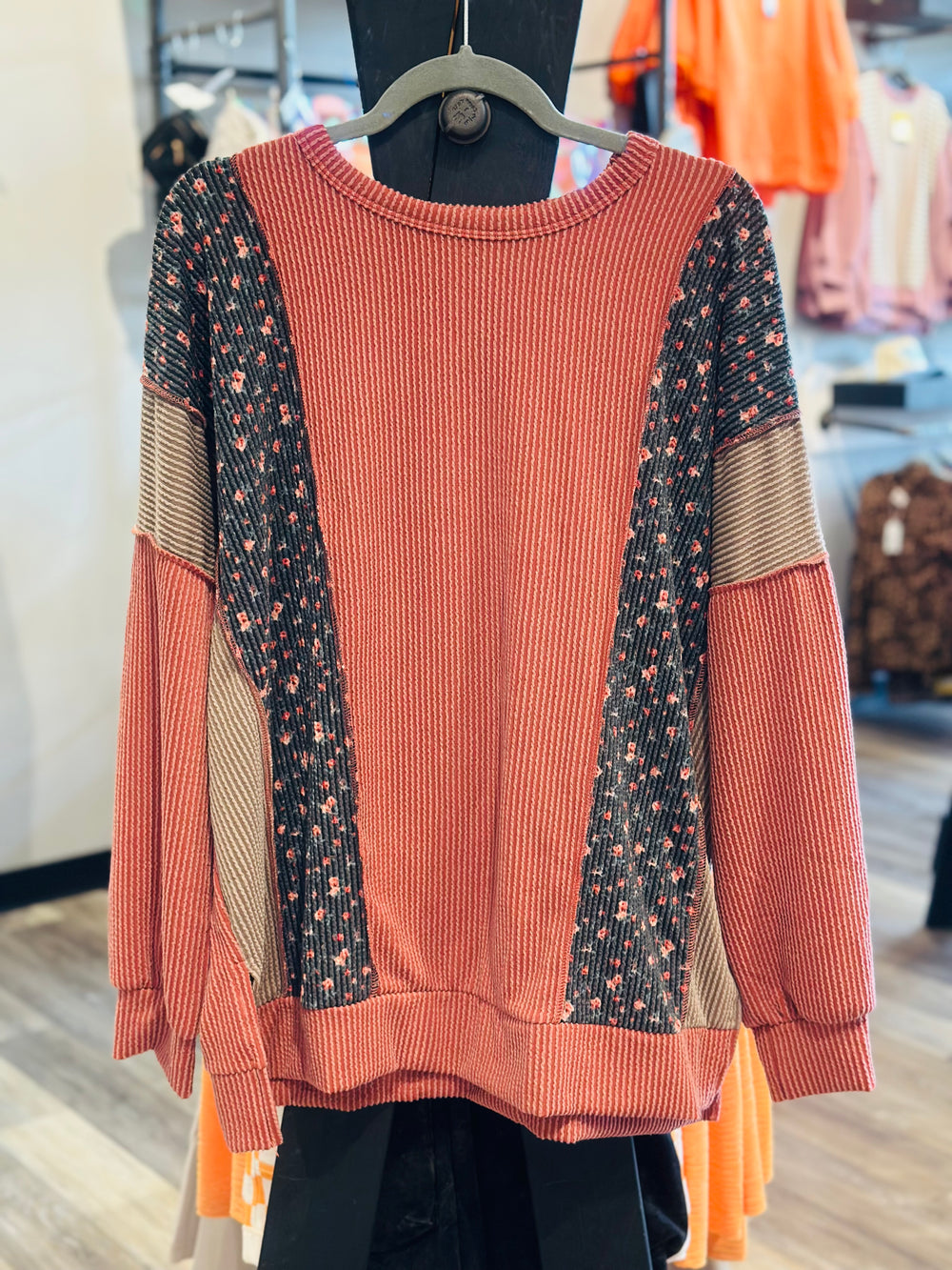 Cinnamon Floral Top
