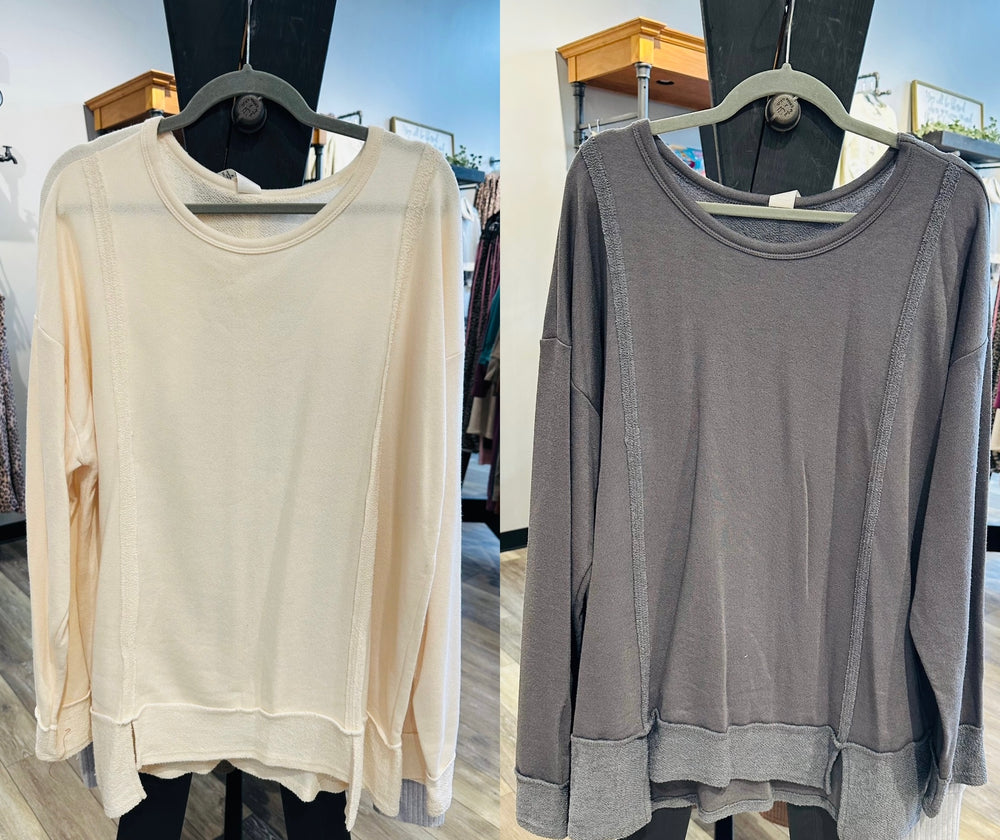 Curvy ~ Cotton Blend Hi Low Top