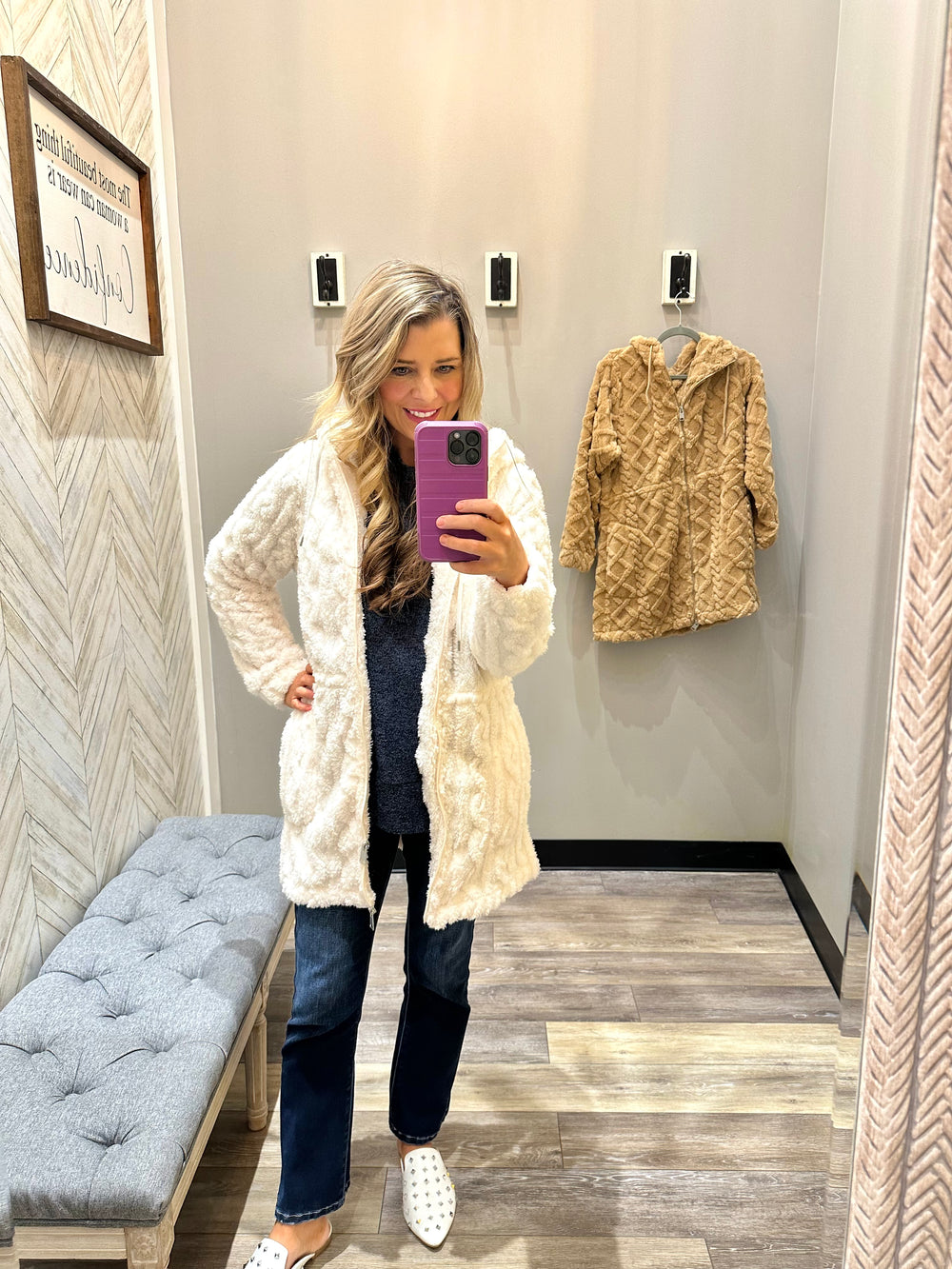 Shearling Diamond Jacket