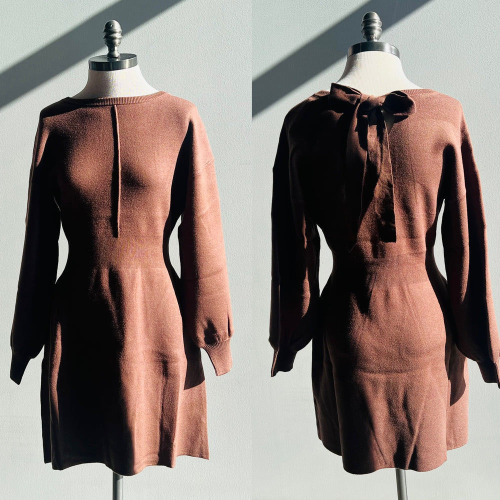 Brown Sweater Dress