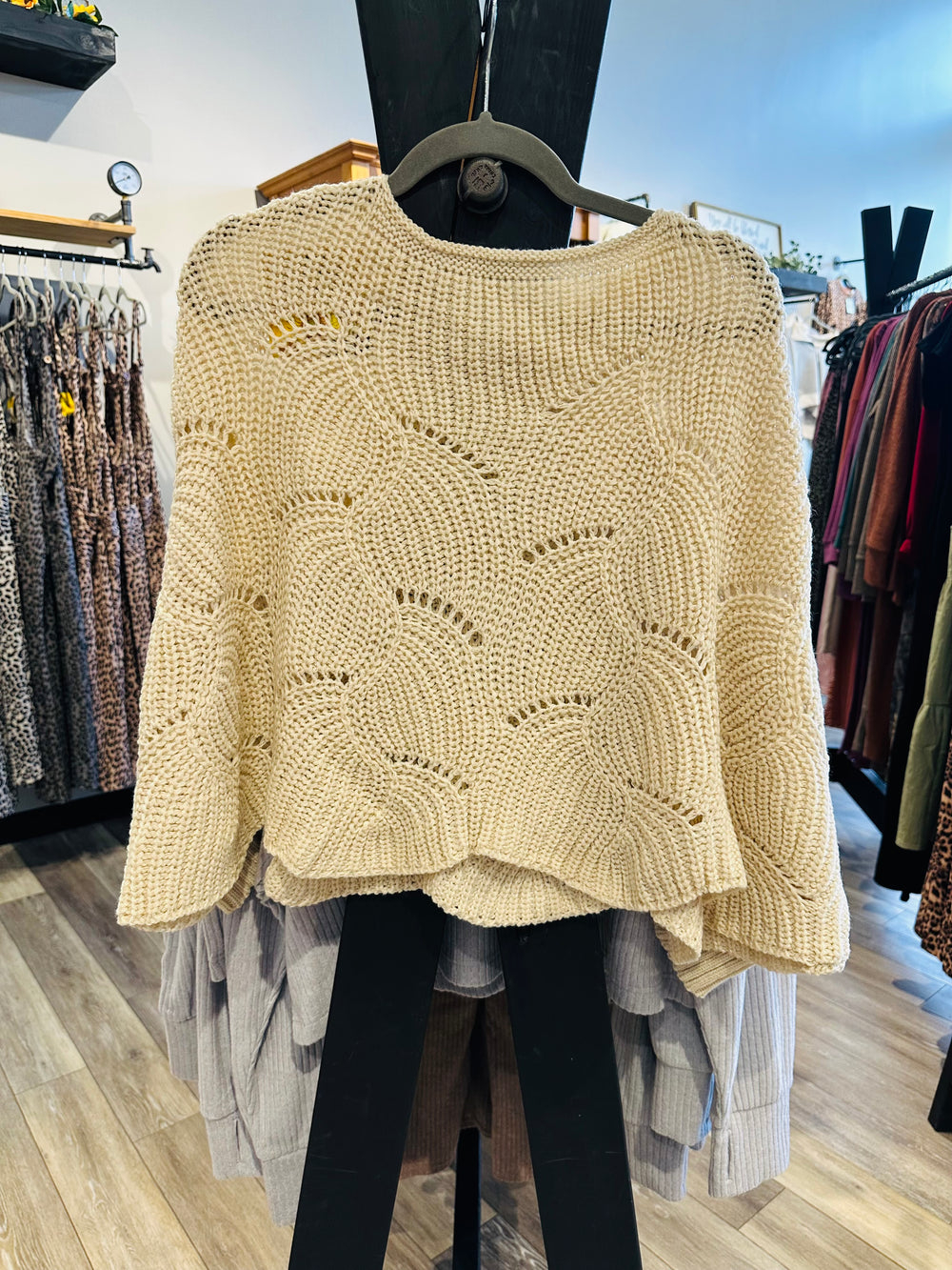 One Size Knit Poncho