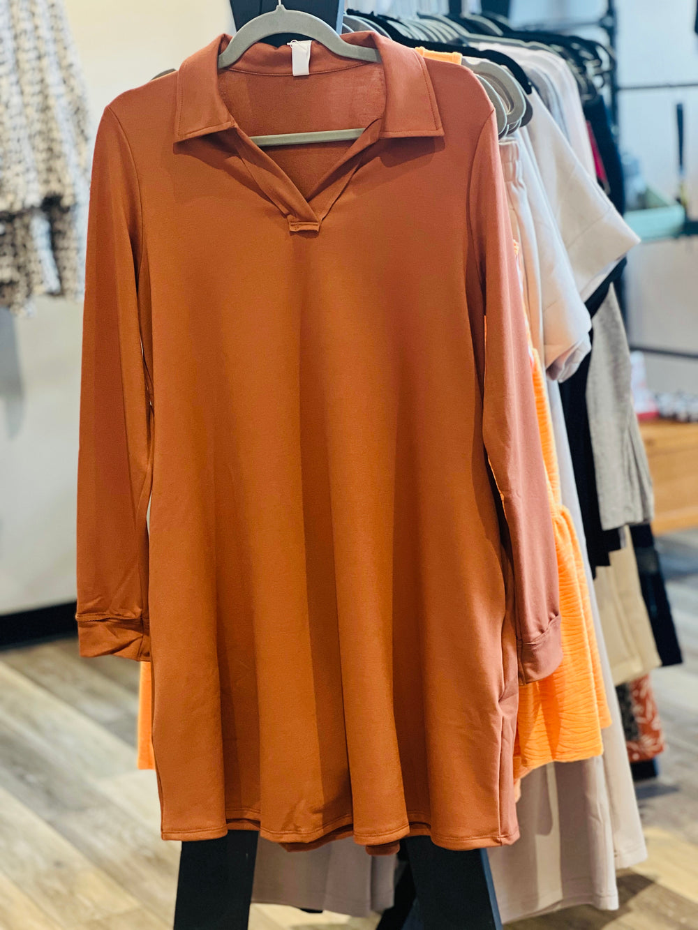 French Terry A Line Dress