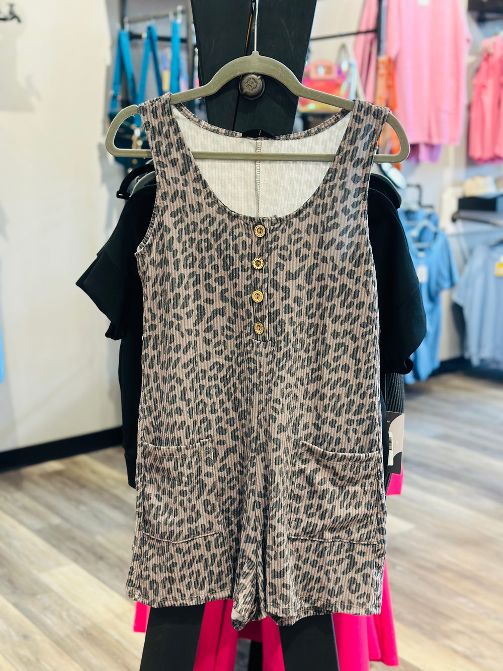 Sleeveless Ribbed Romper