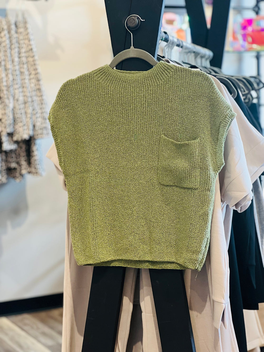 Mock Neck Sweater Top