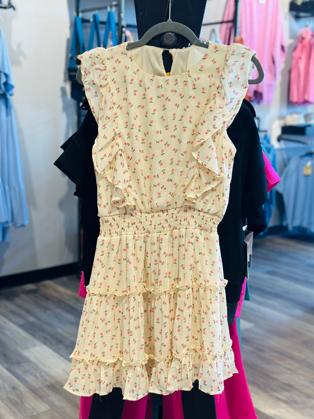 Ditsy Floral Ruffle Dress