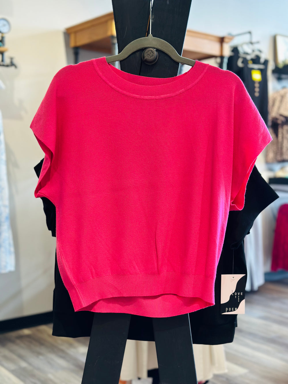 Short Sleeve Dolman Sweater