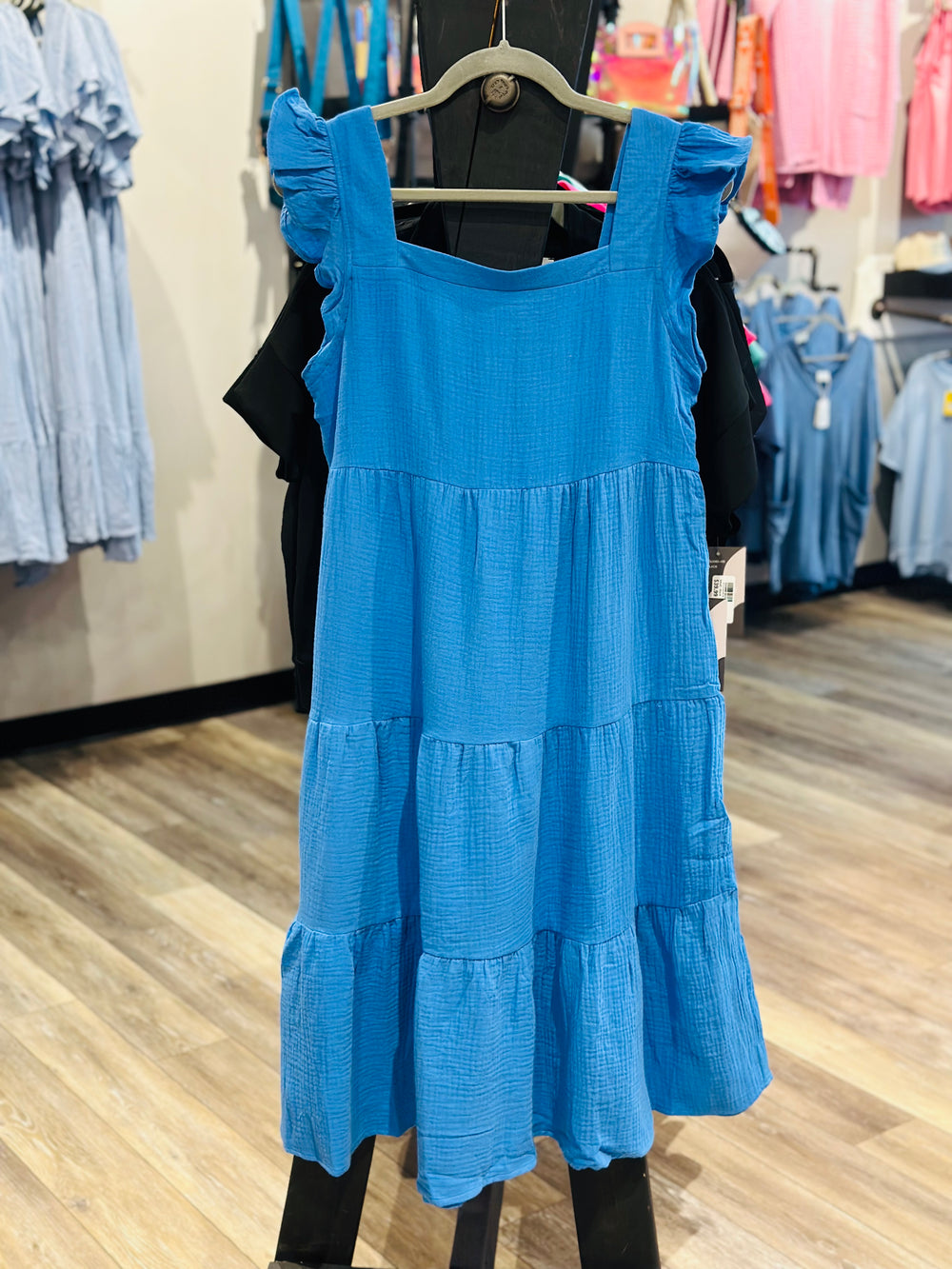 Ruffle Cotton Dress