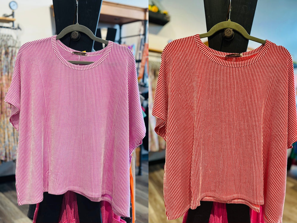 Striped Corded Top