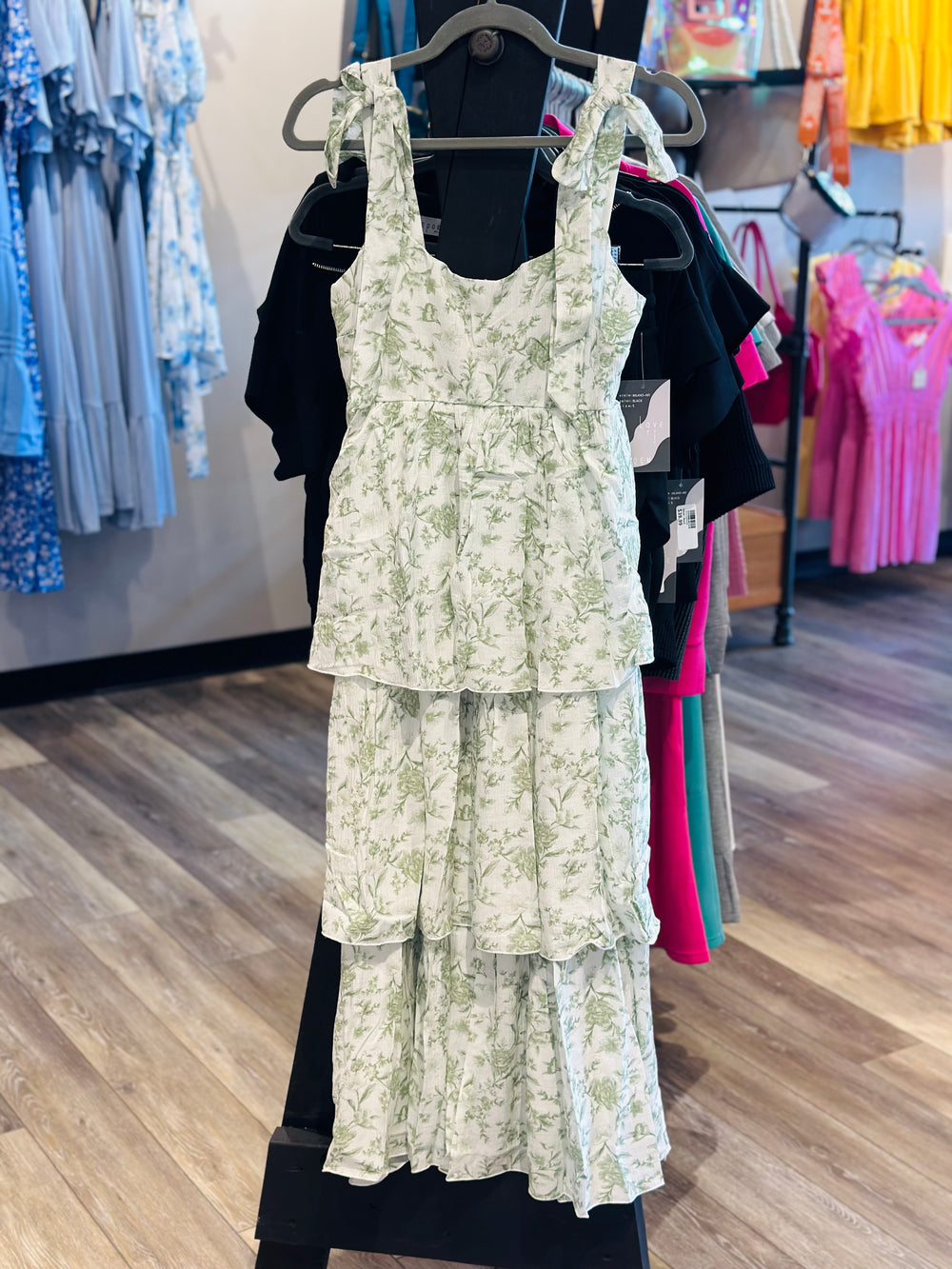 Floral Tie Strap Dress