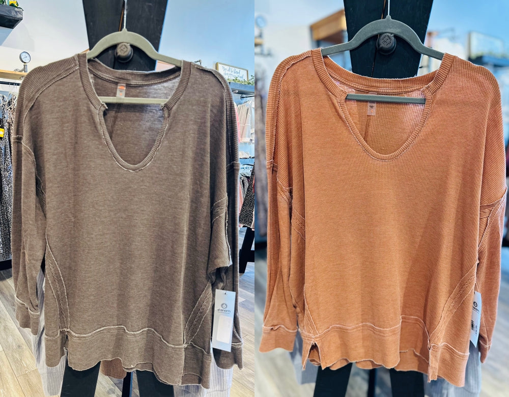 Cotton Blend Waffle Knit