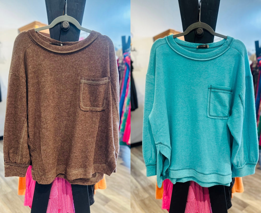 Curvy ~ Brushed Hacci Sweater