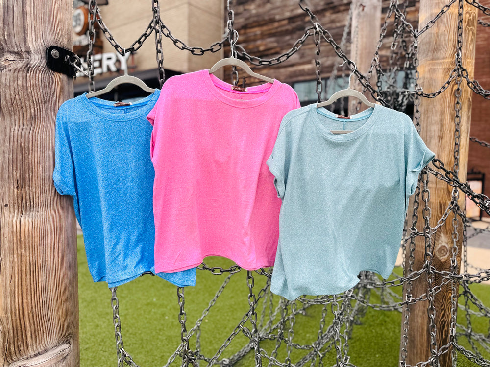 Soft Hacci Short Sleeve Top