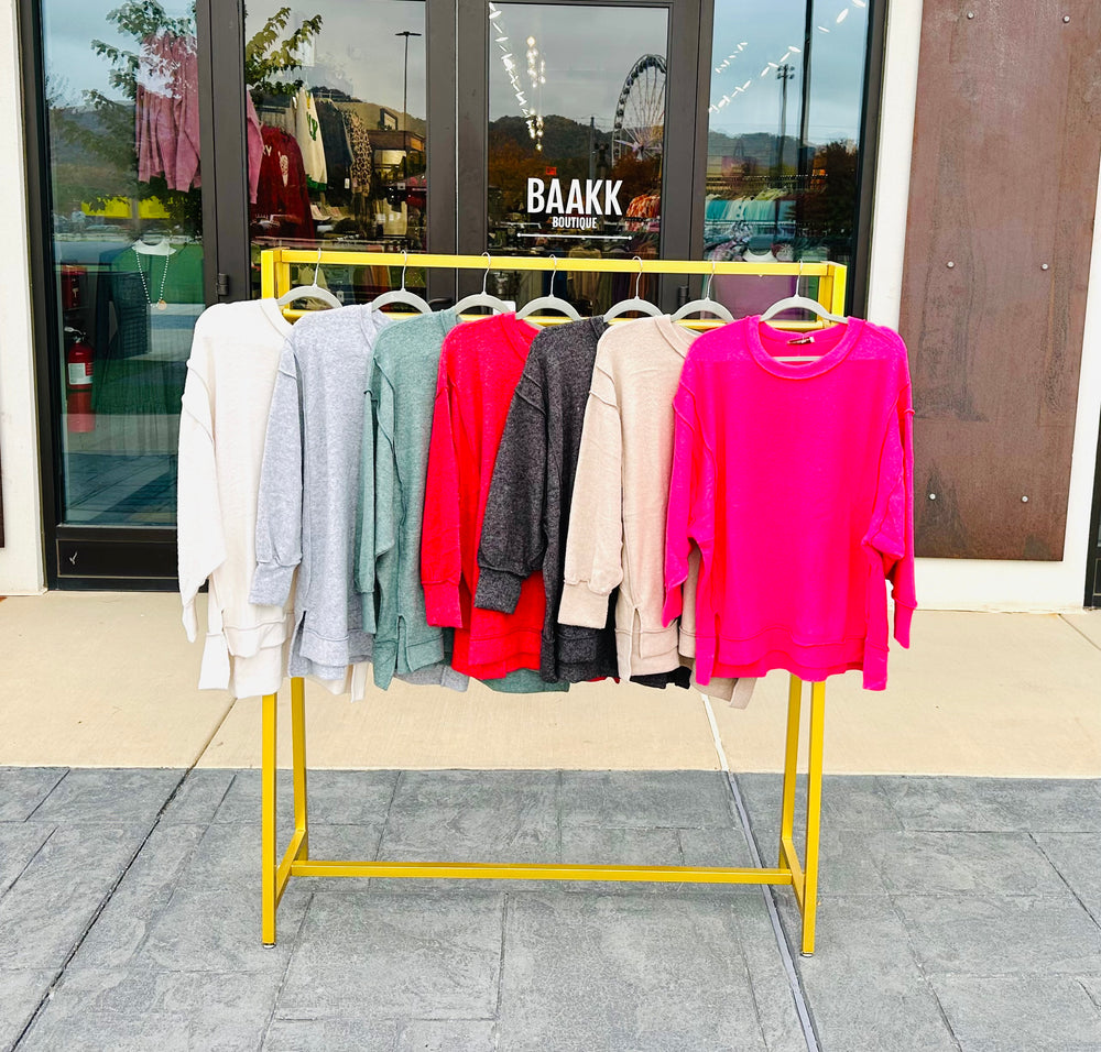 Door Buster ~ Curvy Brushed Hacci Sweater