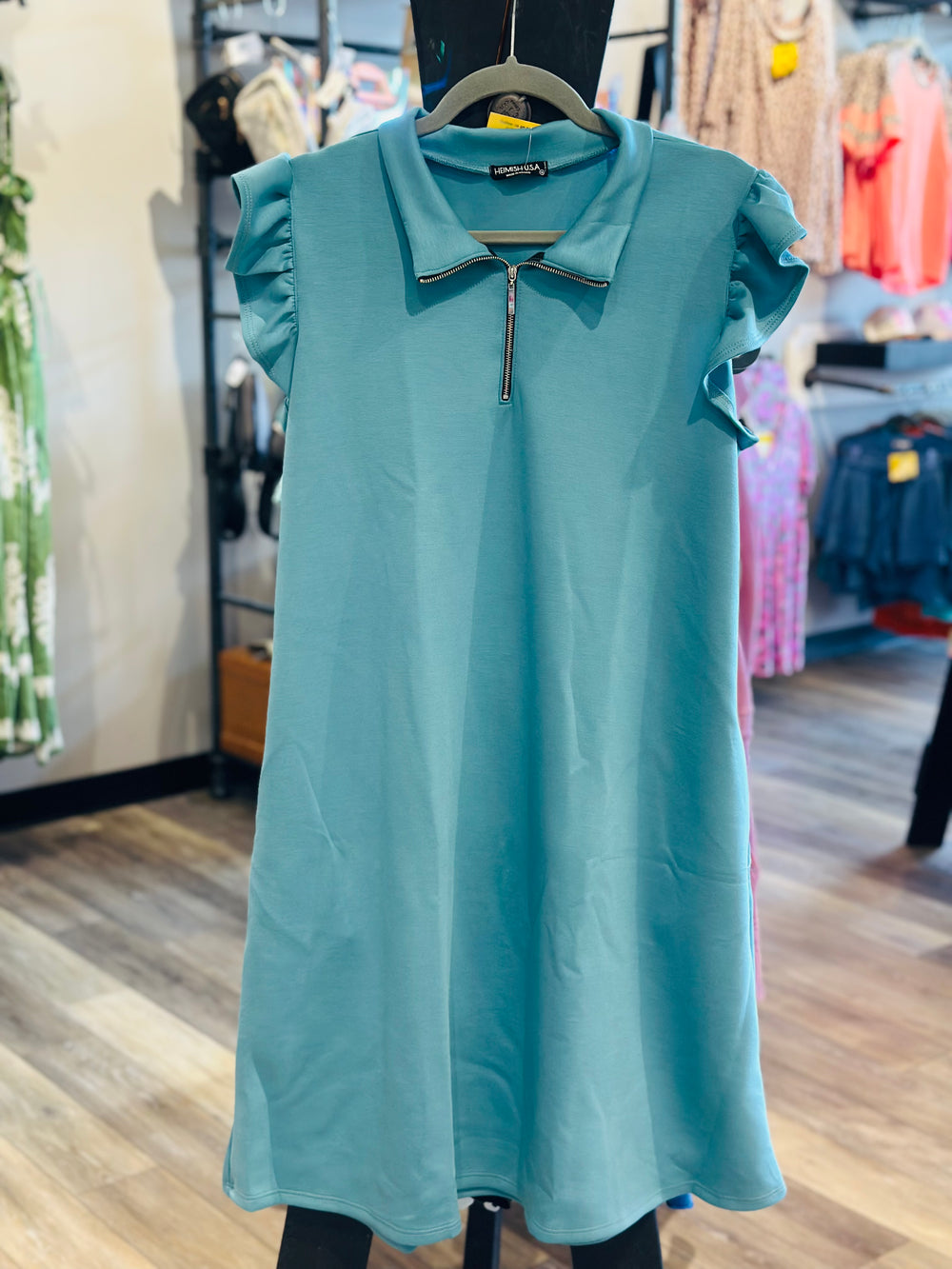 Curvy ~ Zipped Up Scuba Dress