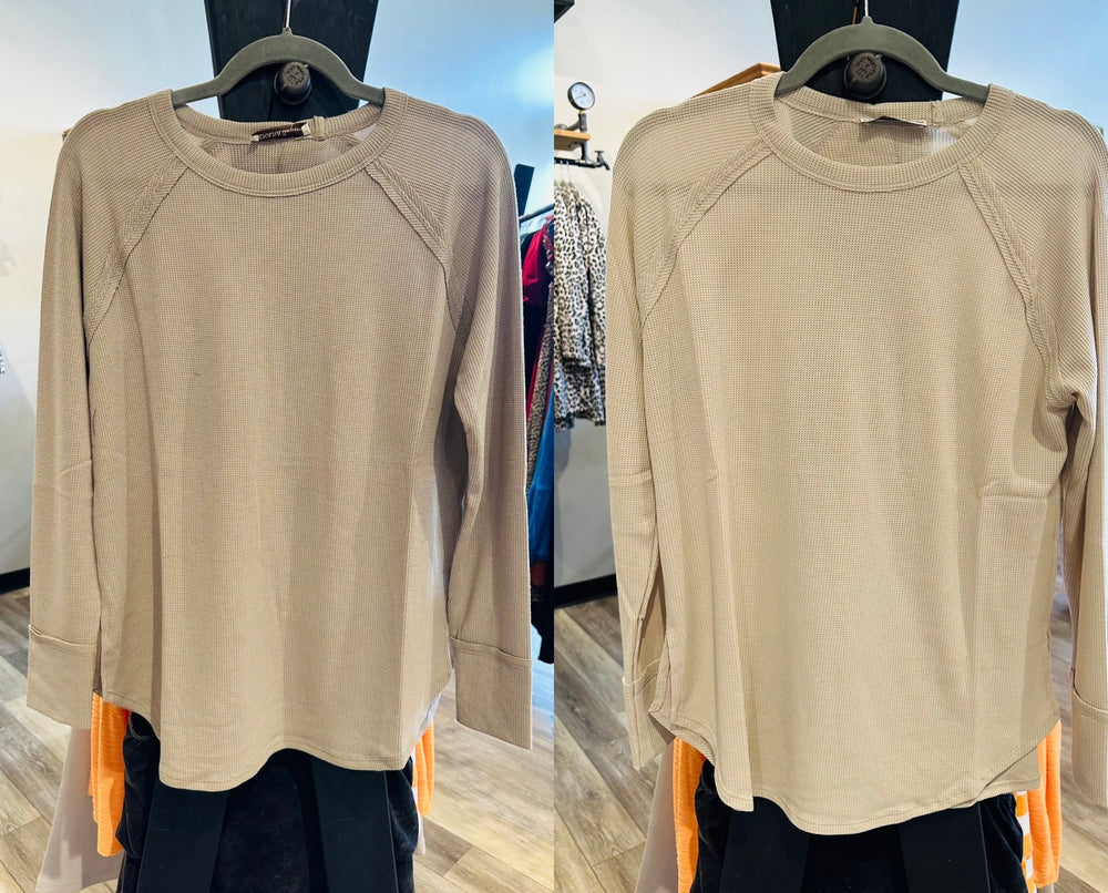 Waffle Long Sleeve Top