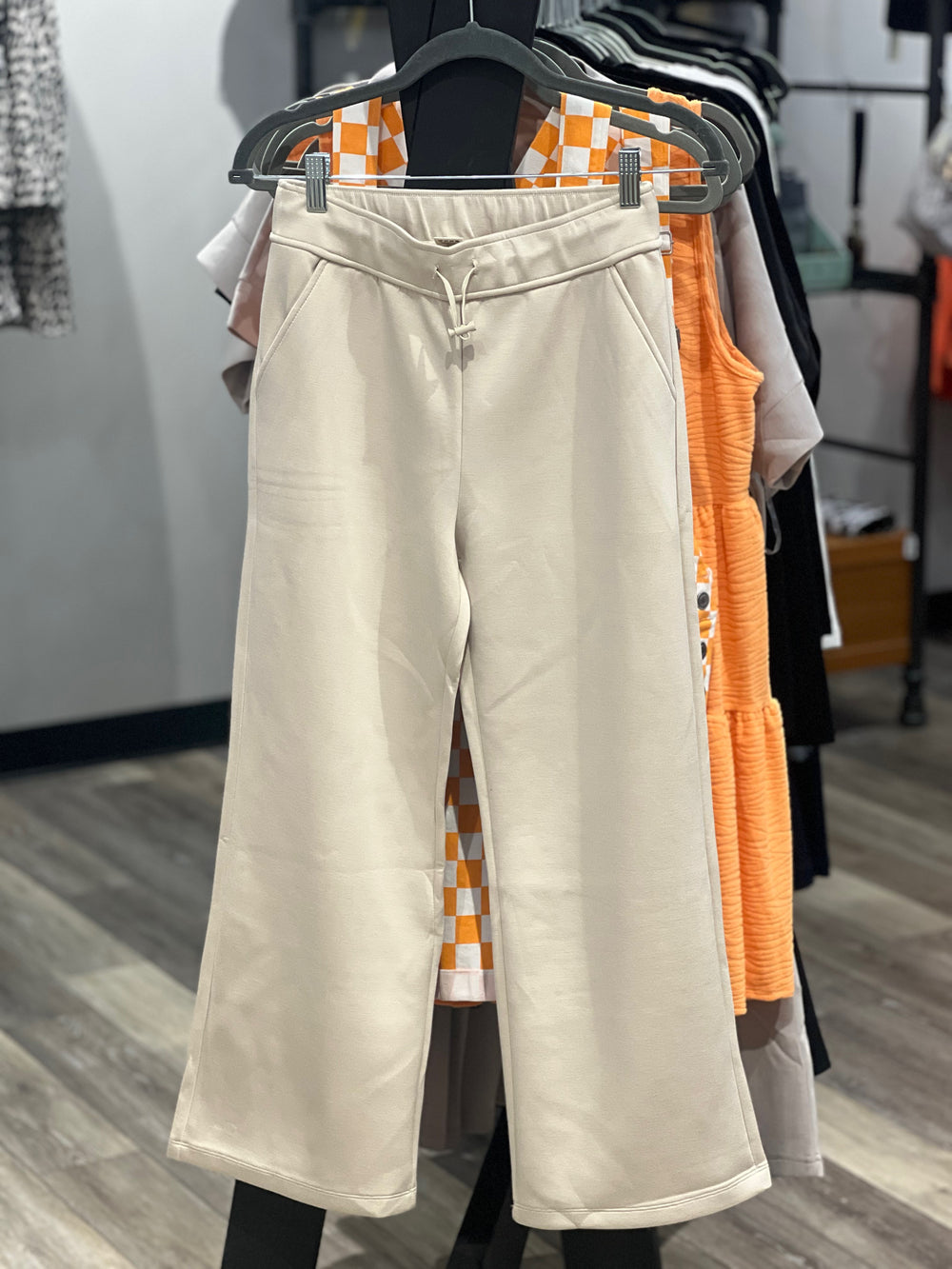 Flared Scuba Sweat Pants