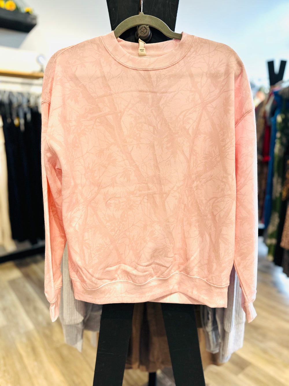 Pink Camo Sweatshirt