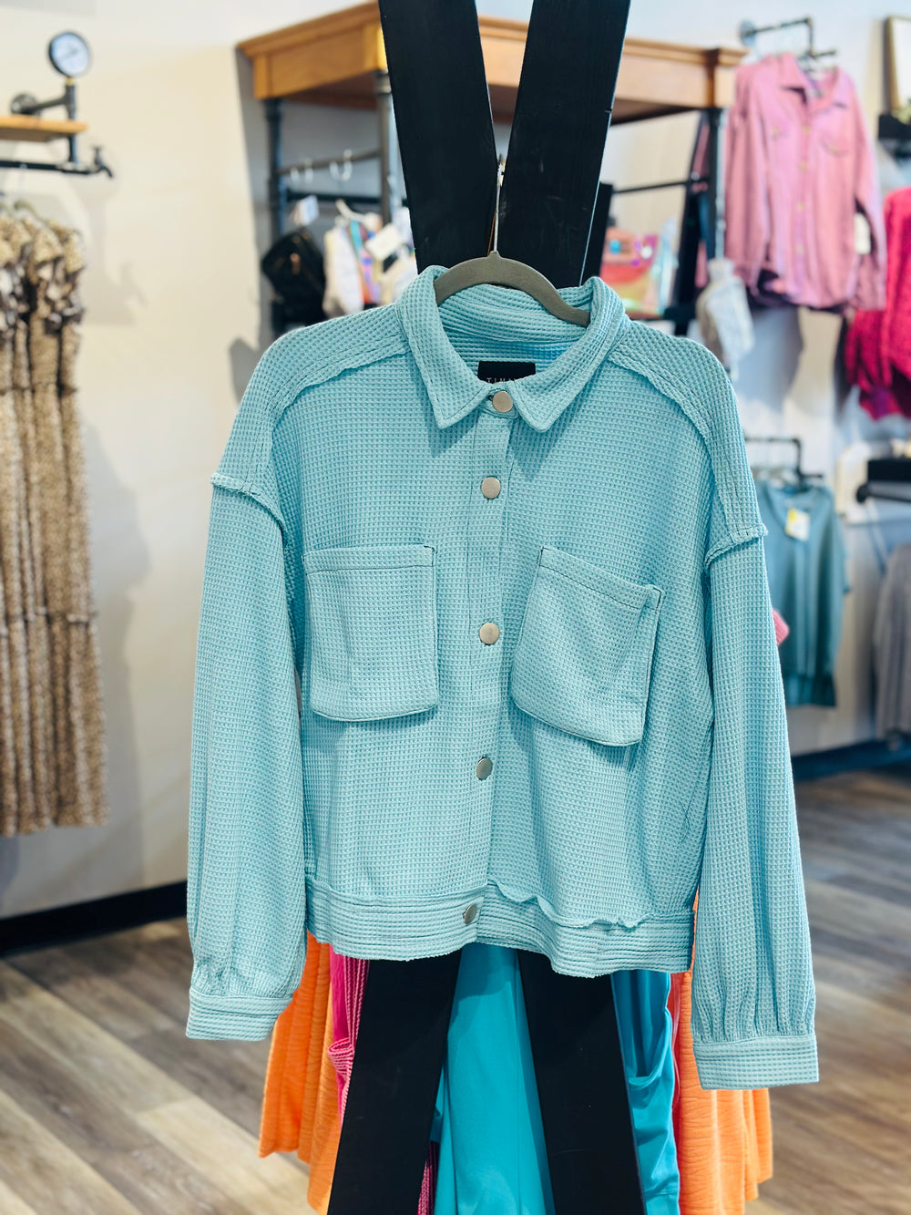 Blue Waffle Thermal Jacket