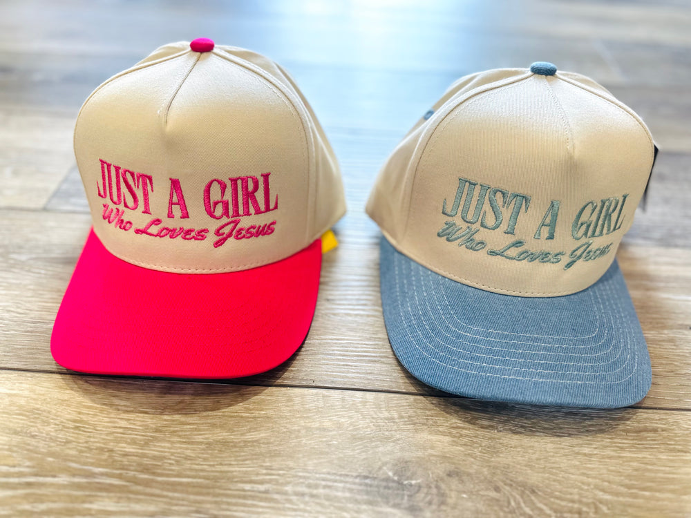 Just A Girl Who Loves Jesus Trucker Hat