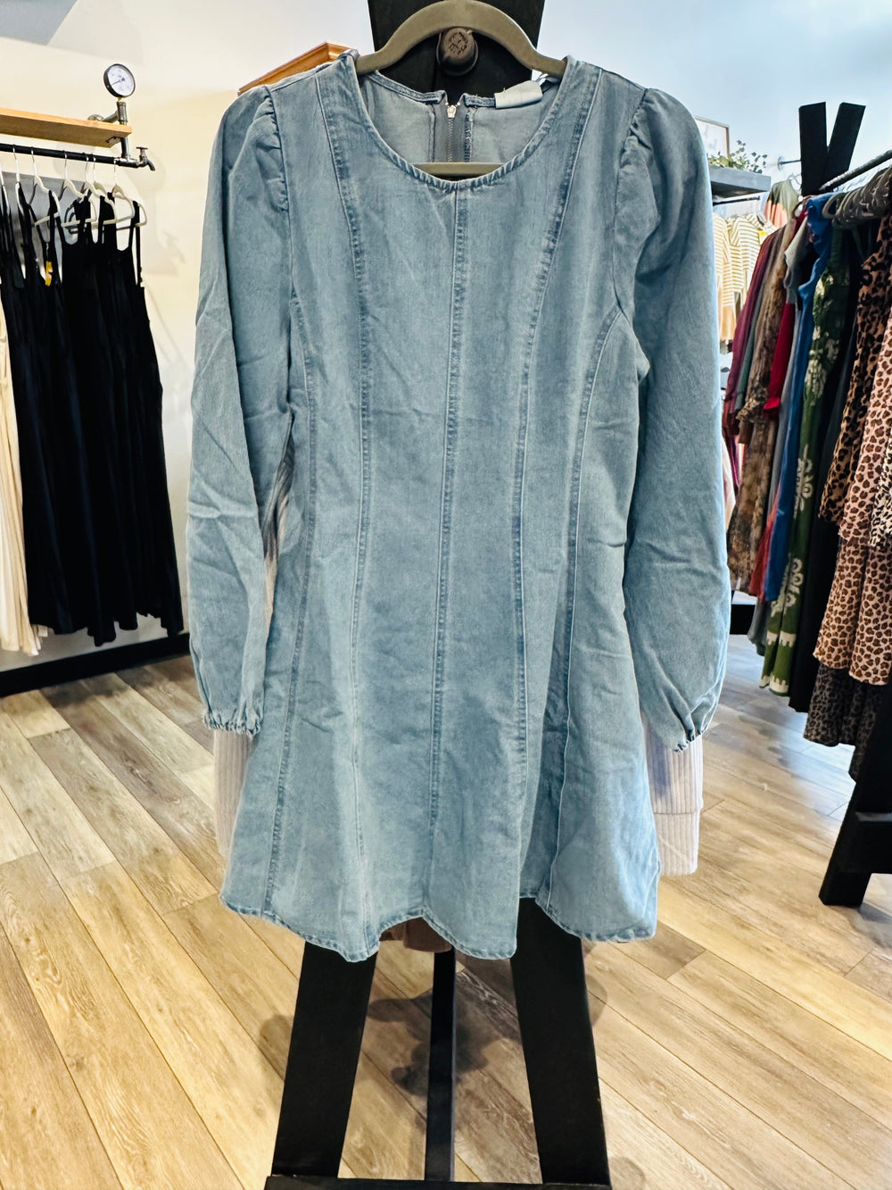 Mineral Wash Denim Dress
