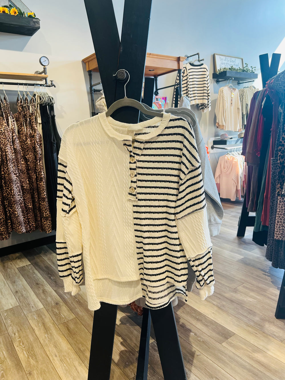 Striped Long Sleeve Top