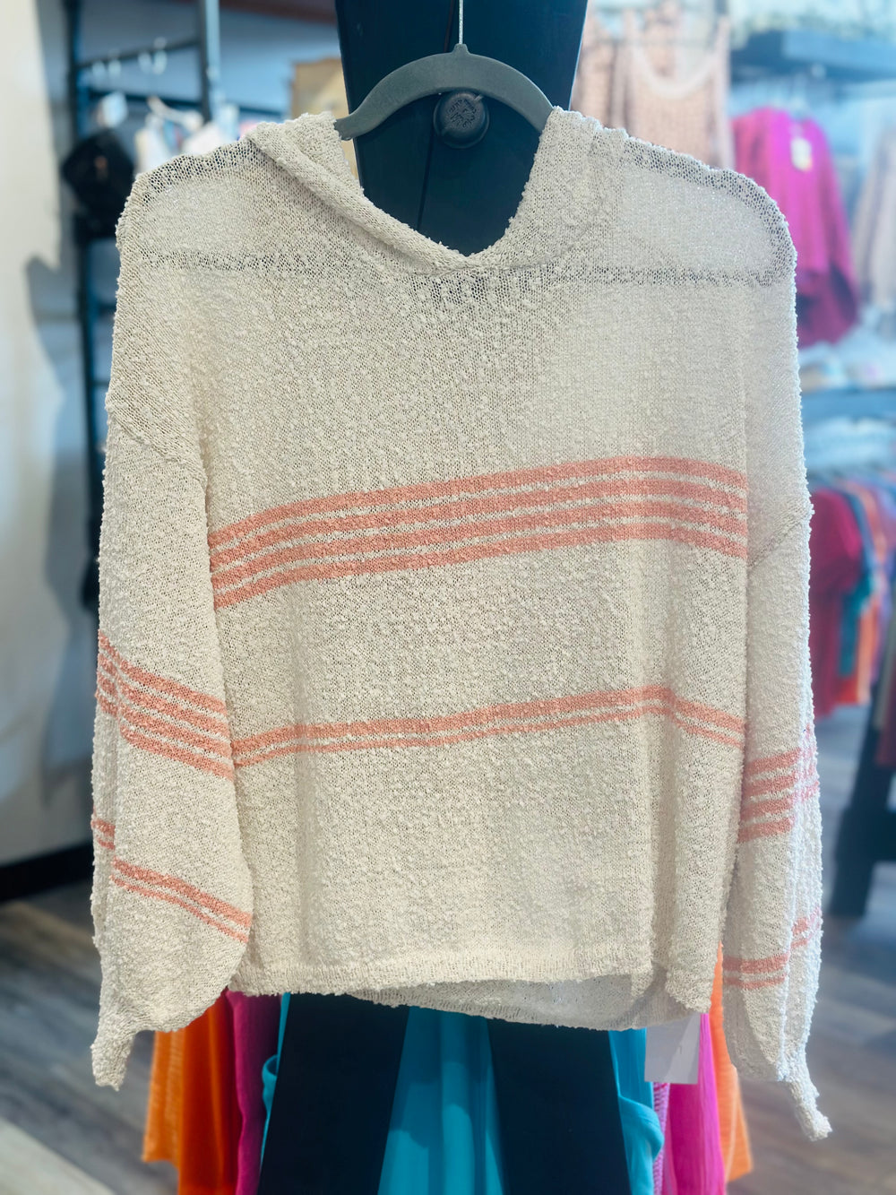 Striped Hoodie Sweater